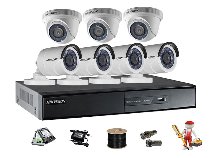 đại lý lắp trọn bộ 7 camera hikvision chính hãng, giá rẻ tại quảng ninh
