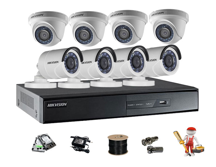 đại lý lắp trọn bộ 8 camera hikvision giá rẻ tại quảng ninh